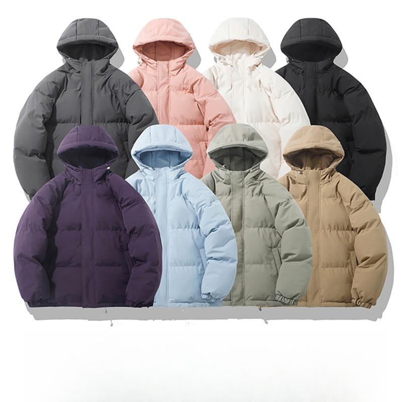 Cotton Clothing Men and Women with The Same Paragraph Winter Loose Hooded Waterproof Cotton Jacket Cotton Jacket Couples Coat Warm Winter Thickening
