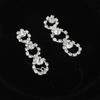 Bride Jewelry Set Rhinestones Elegance Luxurious Silver Wedding Jewelry Sets for Women for Daily Wear Ceremony Silver