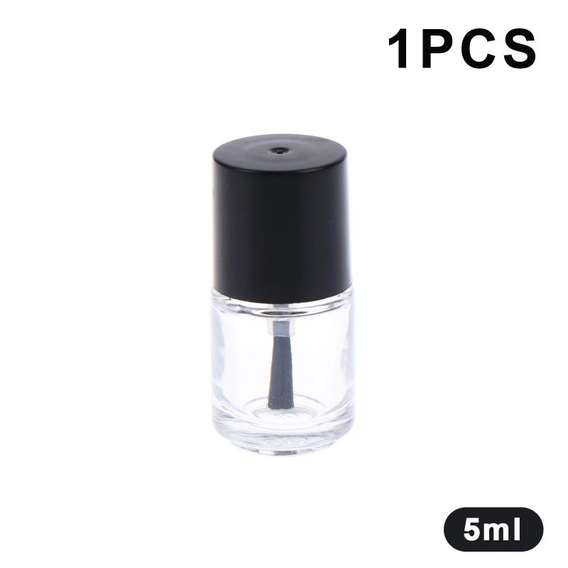 

1/2Pcs 5/10/15Ml Empty Nail Polish Bottle With Brush Refill Bottle Glue Bottle Small Sample Nail Gel Polish Containers 5ML 1PCS