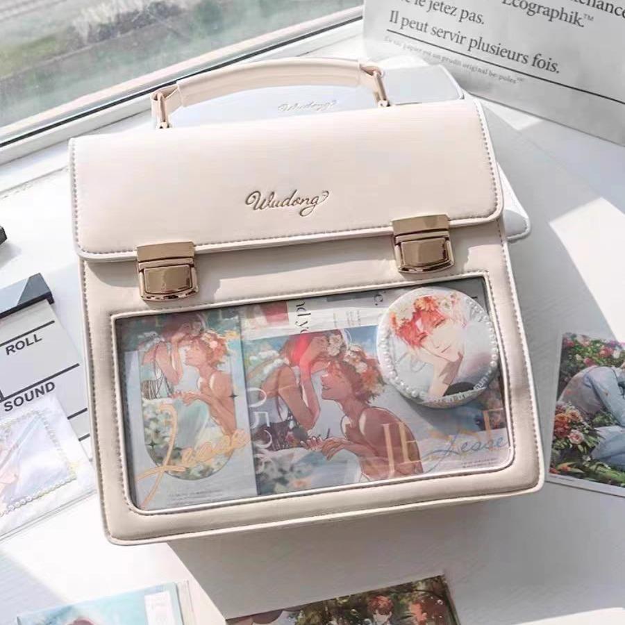 Niche versatile bag new trendy transparent high-end girl shoulder messenger bag bar bag woman