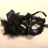 Feder Damen Maskerade Maske Spitze Blume Halbes Gesicht Sexy Cosplay Party Abschlussball Weibliche Maske Party Make-up