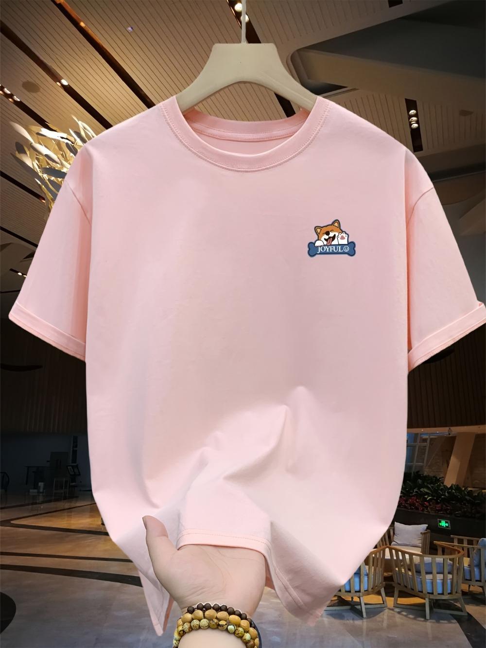 

Мужская свободная хлопковая футболка с принтом в виде собаки, повседневная футболка с коротким рукавом и круглым вырезом, летняя мужская одежда для улицы 4XL