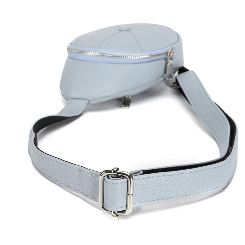 Small Round Bag Fashionable Shell Triangle Bag Multi-functional Chest Bag, Waist Bag Sports Small Bag