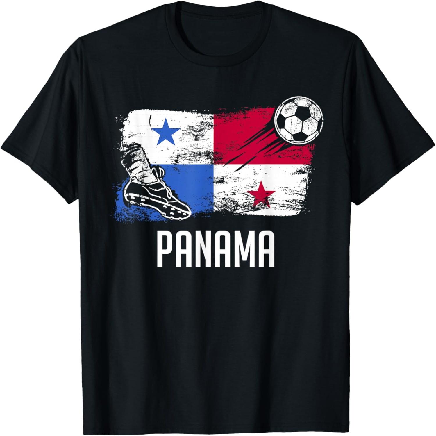 Panama Flag Jersey Panamanian Soccer Team Panamanian T-Shirt(1) S