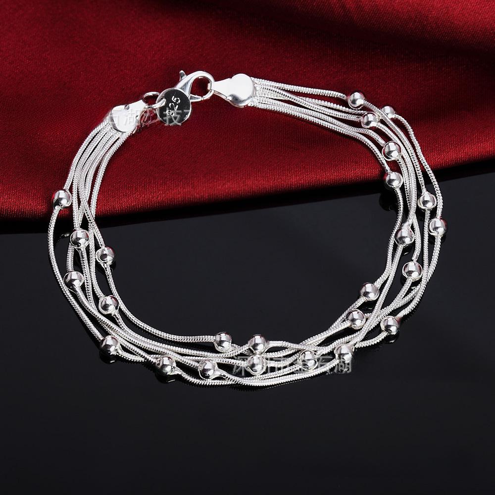 Trendiges Kupferplattiertes Silber Lichtperlenarmband