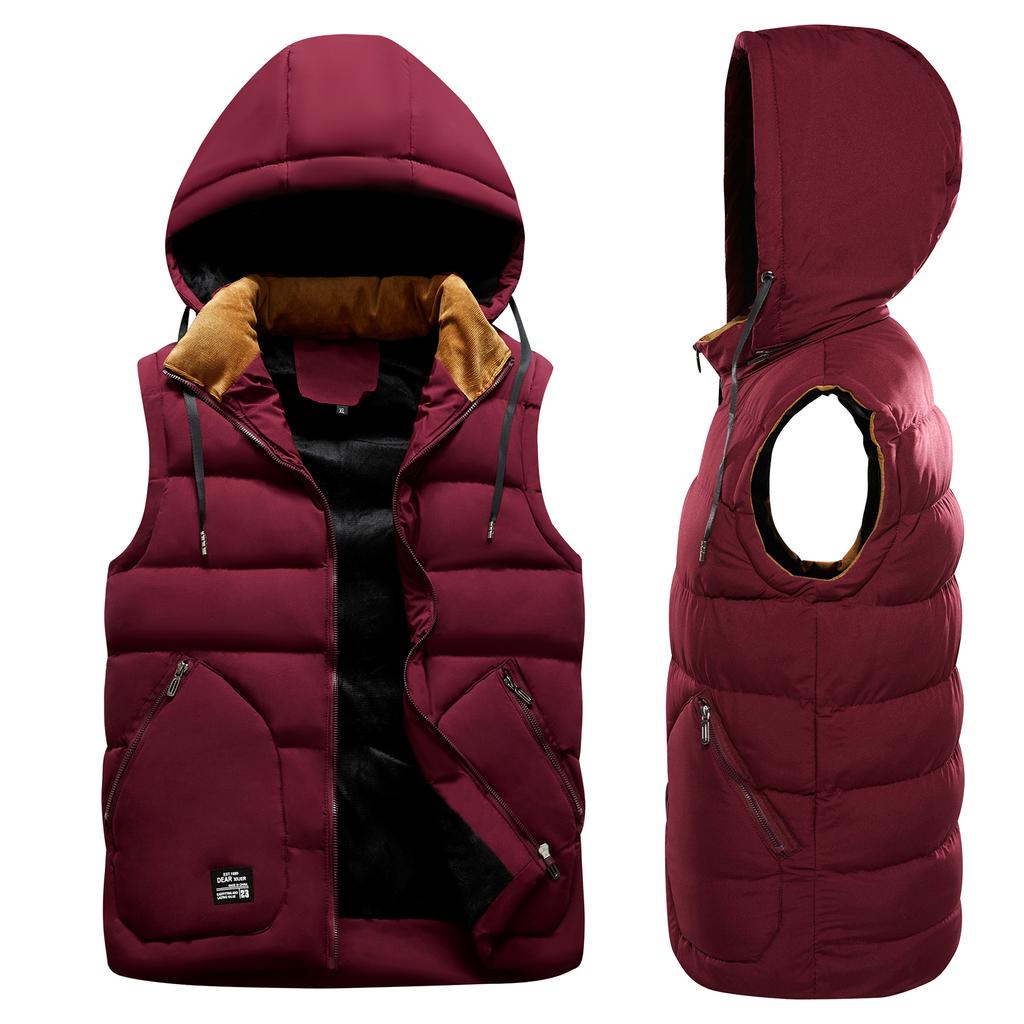 Men's Autumn and Winter Thick Down Cotton Vest