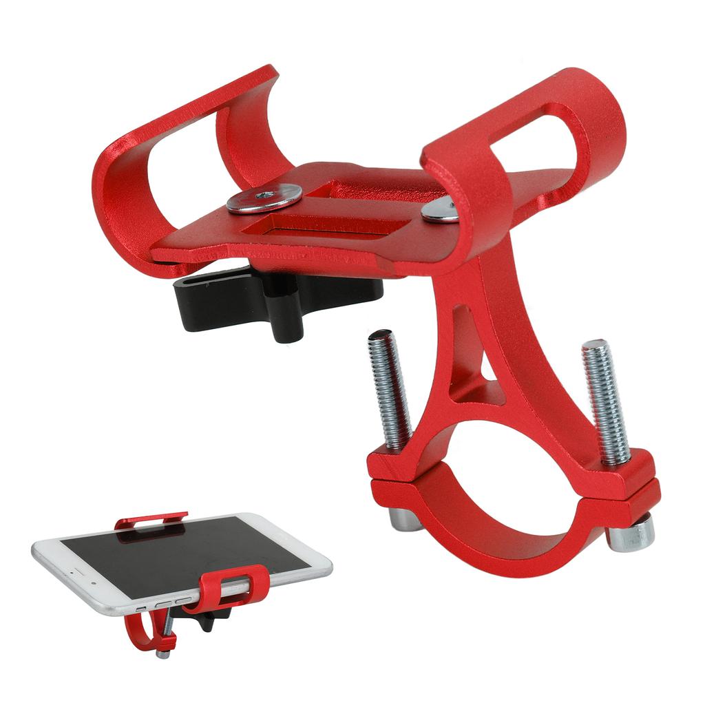 Držák na telefon na kolo Venkovní jízda Řídítka Jízdní kolo Hliníková slitina Držák na telefon pro navigaci Červený