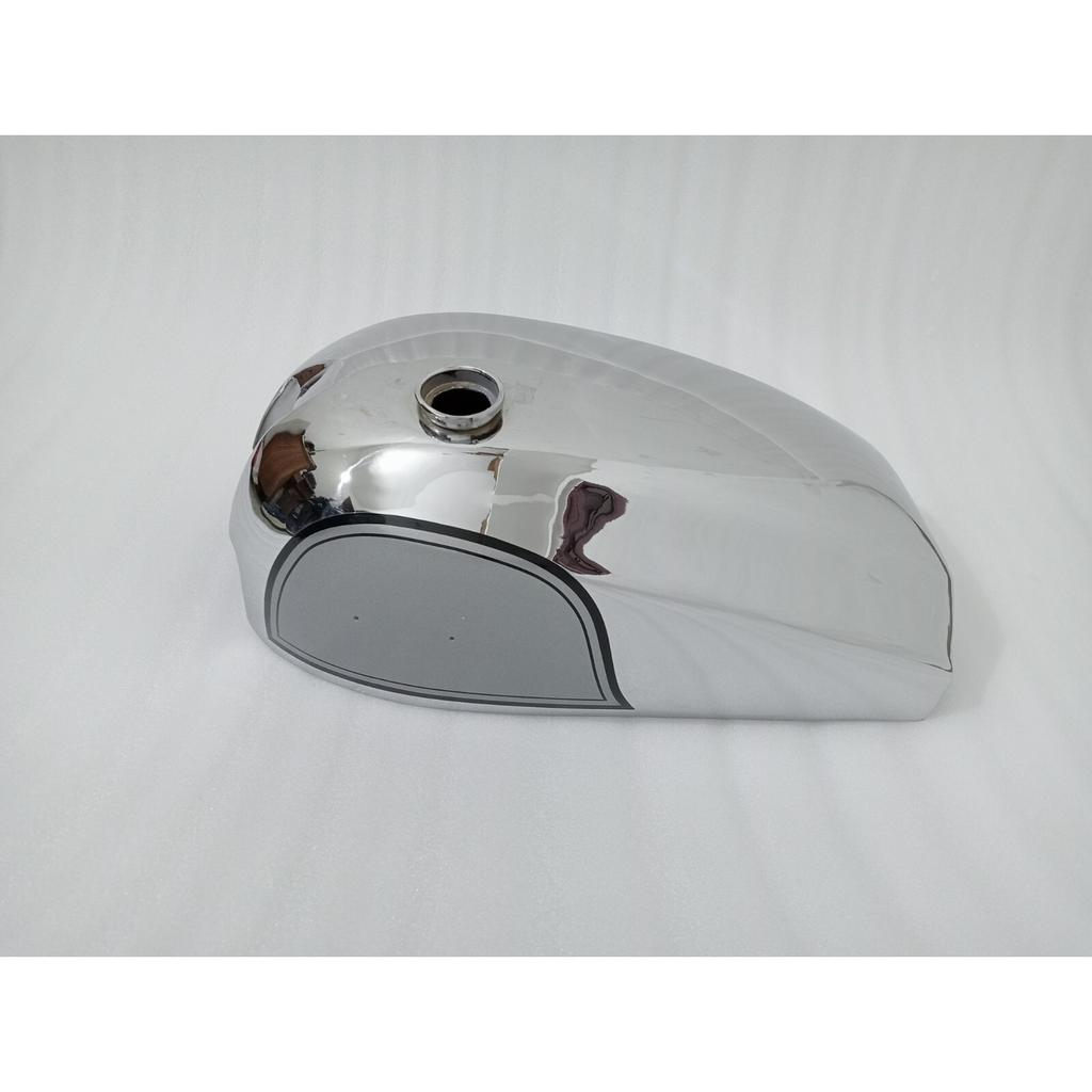 Norton Dominator Wideline Model 88 99 Steel Petrol Tank Chrome & Silver Painted