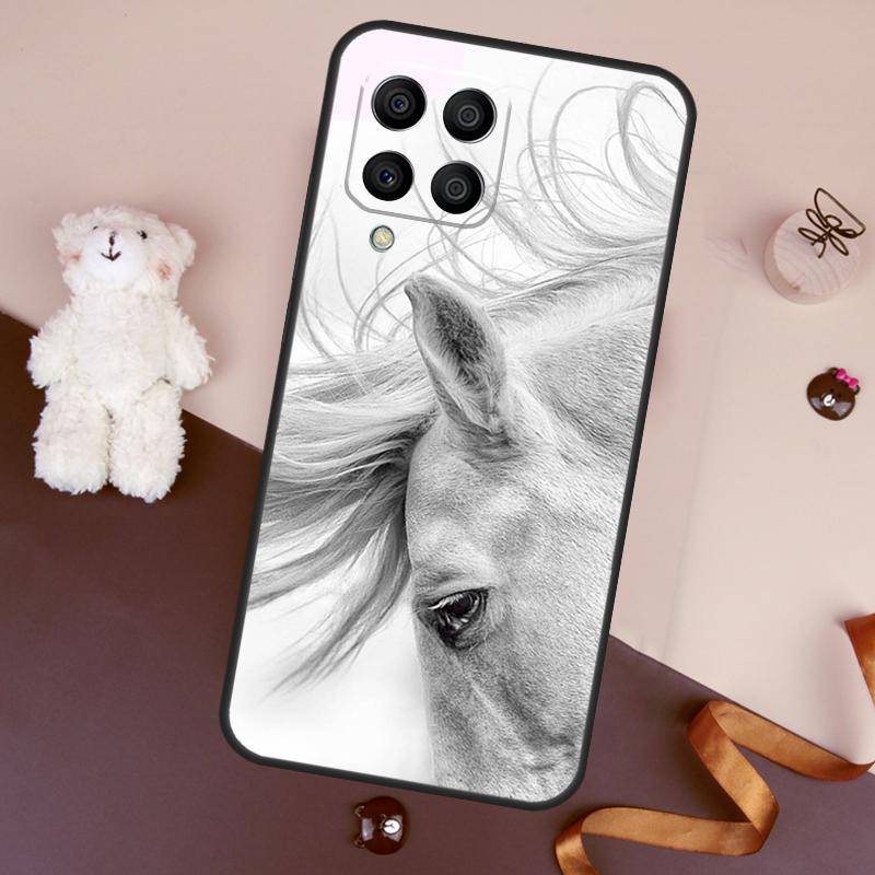 Horse Sketch Case For Samsung Galaxy M32 M52 M14 M54 M13 M33 M53 M56 M36 M16 M31 M11 M12 M35 M55 M15 M06