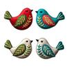 Handgefertigter Filzvogel-Schmuck, Vintage-Stickerei Vogel Hängedekoration, Handgefertigter Bunter Vogel Weihnachtsbaumschmuck