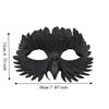 Gradient Crow Feather Mask Pearlescent Cosplay Mask Universal Bird Beak Eagle Mask  Adults