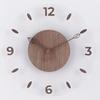 Japanese Solid Wood Wall Clock Simple Transparent Creative Radio Clock Wall Clock Living Room Home Home Decoration Clock