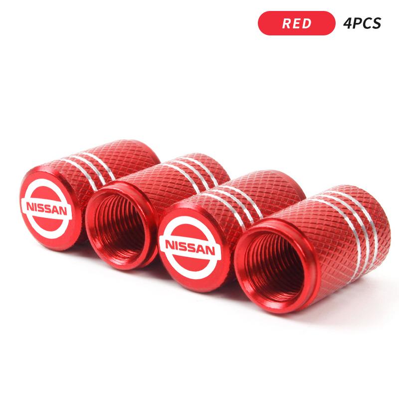Automobile Tire Inflation Nozzle Cover Bolt-in Aluminum Theftproof Valve Caps For Nissan Nismo Tiida Teana Skyline Juke X-trail