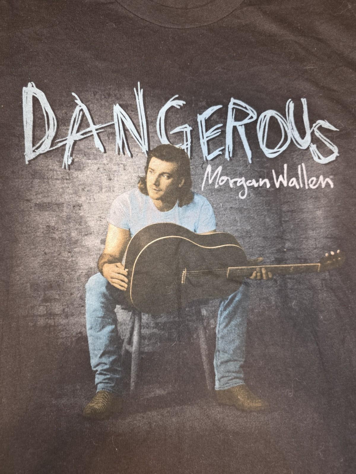 MORGAN WALLEN Dangerous Sold Out Tour T-shirt Small Black Official Concert Merch Unisex T-Shirt XXXXL