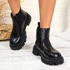 2025 Fashion Ladies Shoes Ankle Women's Boots Fashion Slip-on Office and Career New Round Toe Plus Size Shoes for Women