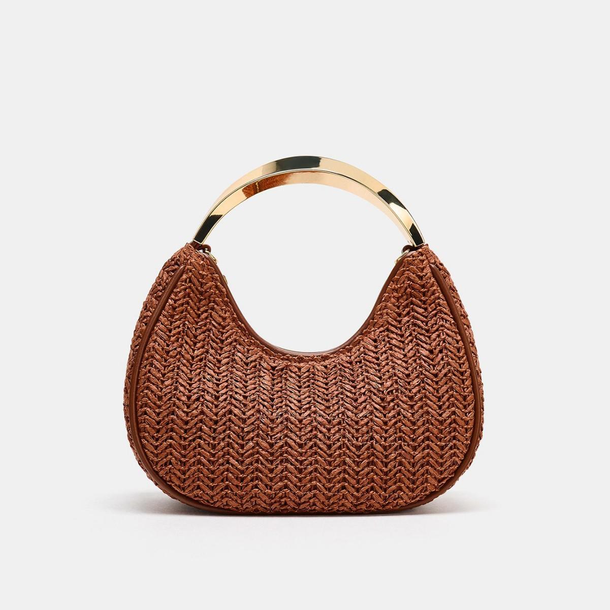 Glanzende Gouden Hobo Tas met Metalen Handvat Avond Clutch Afneembare Ketting Crossbody Tas voor Feest (20cm