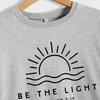 Plus Size Casual Sunrise Print Loose Heavyweight Long Sleeve Sweatshirt