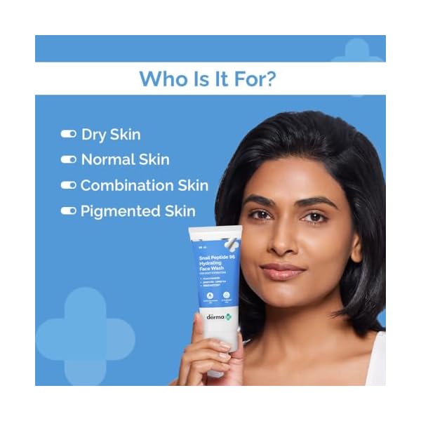 Die Derma Co. Snail Peptide 96 Feuchtigkeitsspendendes Gesichtswaschmittel | Seifenfrei mit ausgeglichenem pH-Wert – 80 ml
