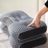 1/2 stk Cervical pute for nakkesmerter, rygg- og magsovende med pustende putetrekk, ergonomisk ortopedisk nakkestøttepute