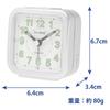 CASIO Analog Travel Clock, Small, Silver, TQ-141-8JF