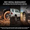 Black ABS Car Mudguards Set for Chery Tiggo