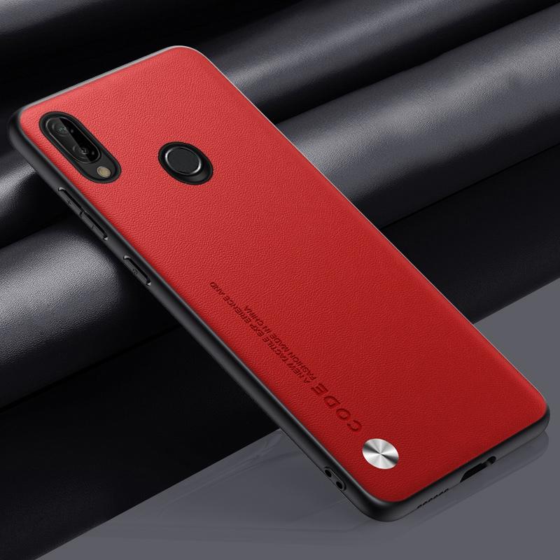 Luxury PU Leather Case For Huawei P Smart Plus 2018 Back Cover Matte Silicone Protection Phone Case For Huawei Nova 3i Nova3i