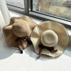 Stylish Big Brimmed Straw Hat With Bow Perfect For Summer Travel And Vacation