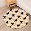Johnny Bravo Printed Round Rug Carpet Chair Rug Area Rug Entryway Doormats,for Office Chair Living Room Bedroom Kitchen Room.