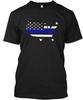 Usa Thin Blue Line T-Shirt Made In the USA Size S To 5XL