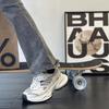 2025 Frühling neue dicksohlige Damen atmungsaktive vielseitige Freizeitschuhe Retro Lauf-Fitness-Sneaker