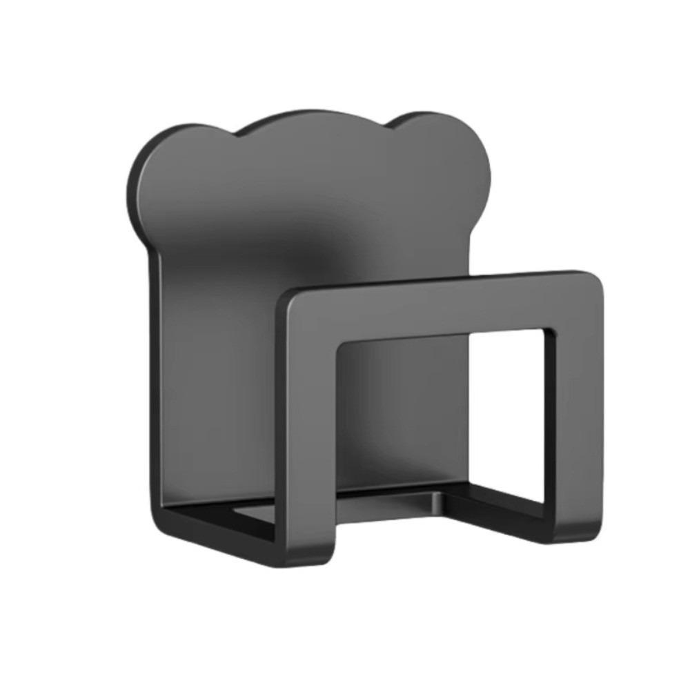 

Self Adhesive Stainless Steel Bear Sponge Holder Basin Storage Rack for Kitchen Storage Organizer Black