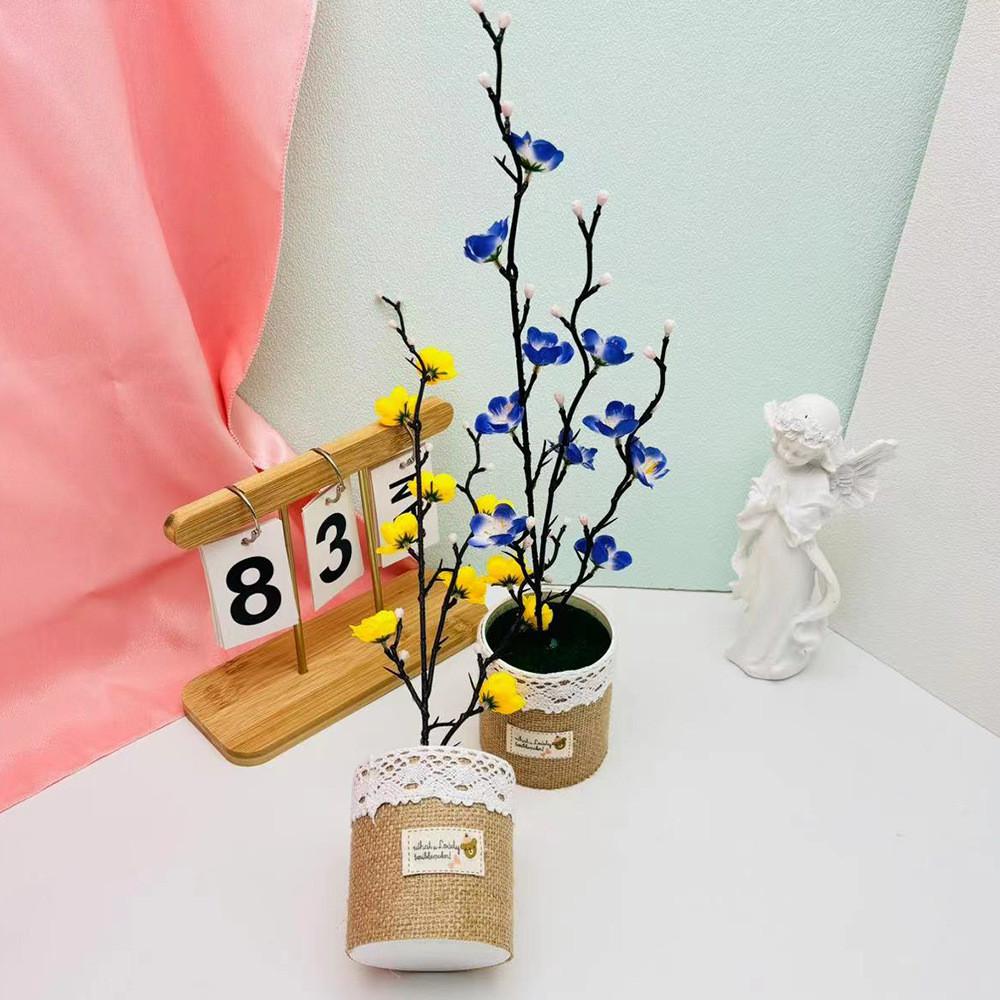 Faux Plant With Silk And Plastic Materials For Living Room Garden Decoration