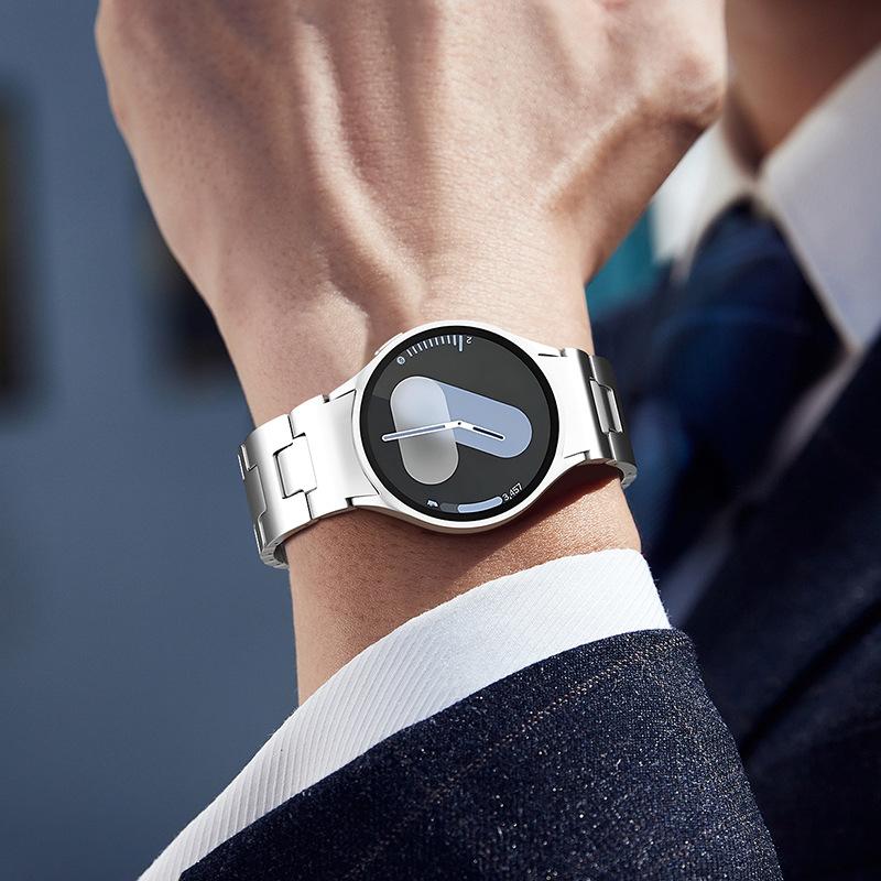 No Gaps Strap For Samsung Galaxy Watch 7 6 5 4 40mm 44mm 6Classic 43/47mm 5Pro 45mm Luxury Stainless Steel Bracelet Band