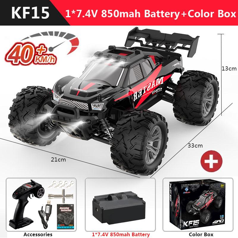 1:16 4WD RC Car Off Road 40KM/H Professional 2.4G High Speed Racing With LED Light Remote Control Cars Drift Monster Truck