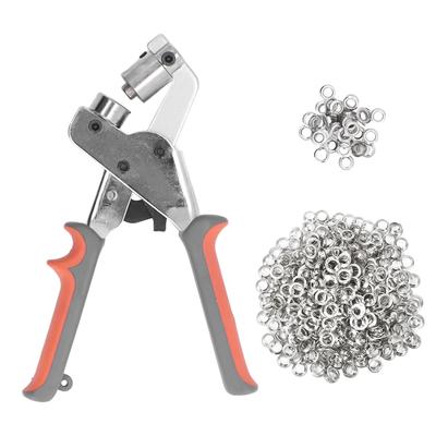 Trusă de scule Grommet 10MM 550 seturi de clești portabili cu buton cu ochi, trusă de scule Grommet pentru perforare