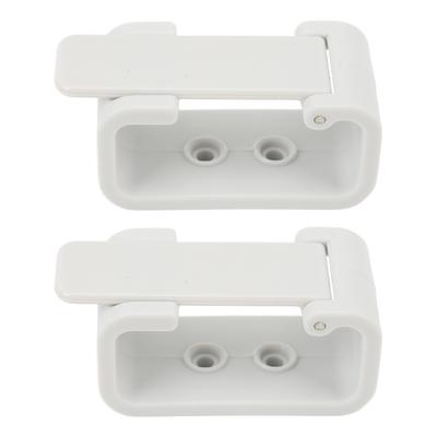 2 Stück Wohnmobil Vorhangclips Hohe Härte Weiß Seitenvorhang Niederhalter Raffhalter Halter für Camper Busse