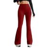 Damen Yoga-Hose mit hoher Taille und weitem Bein mit Taschen