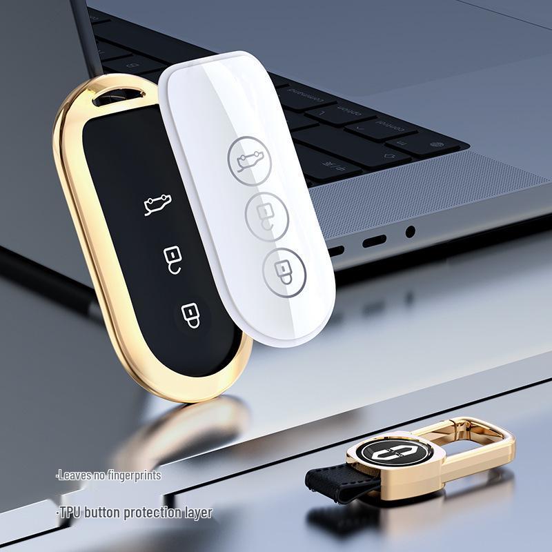 Huawei AITO Wenjie M5/M7 Smart Key Case: NFC Remote Control Protective Shell with Buckle.