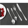 Silver Spoon Set Premium Stainless Steel Flatware Set Mirror Polished Cutlery Set Durable Home Kitchen Eating Tableware Set