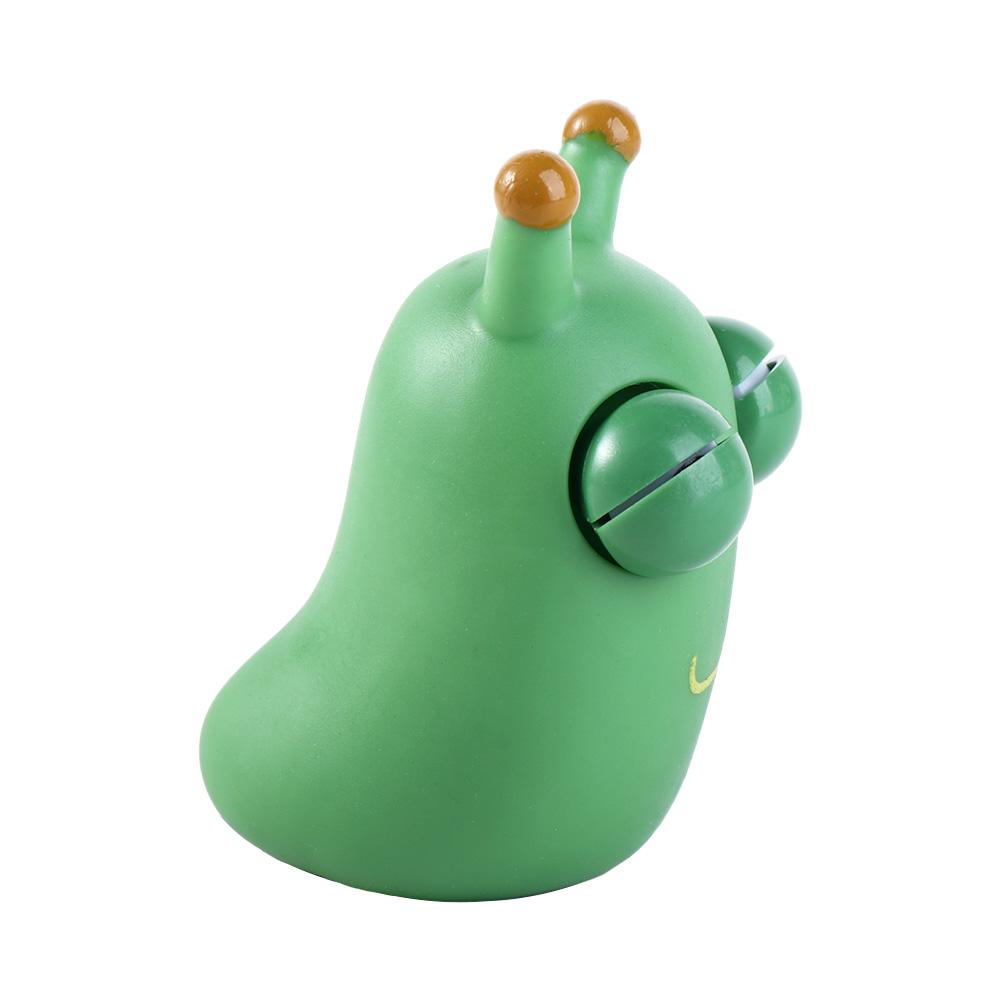 Halloween Fidget Toy Green Worm Squeeze Toy Eyeball Popping Toy Eye Poppers Squeeze Worm Pinch Toy