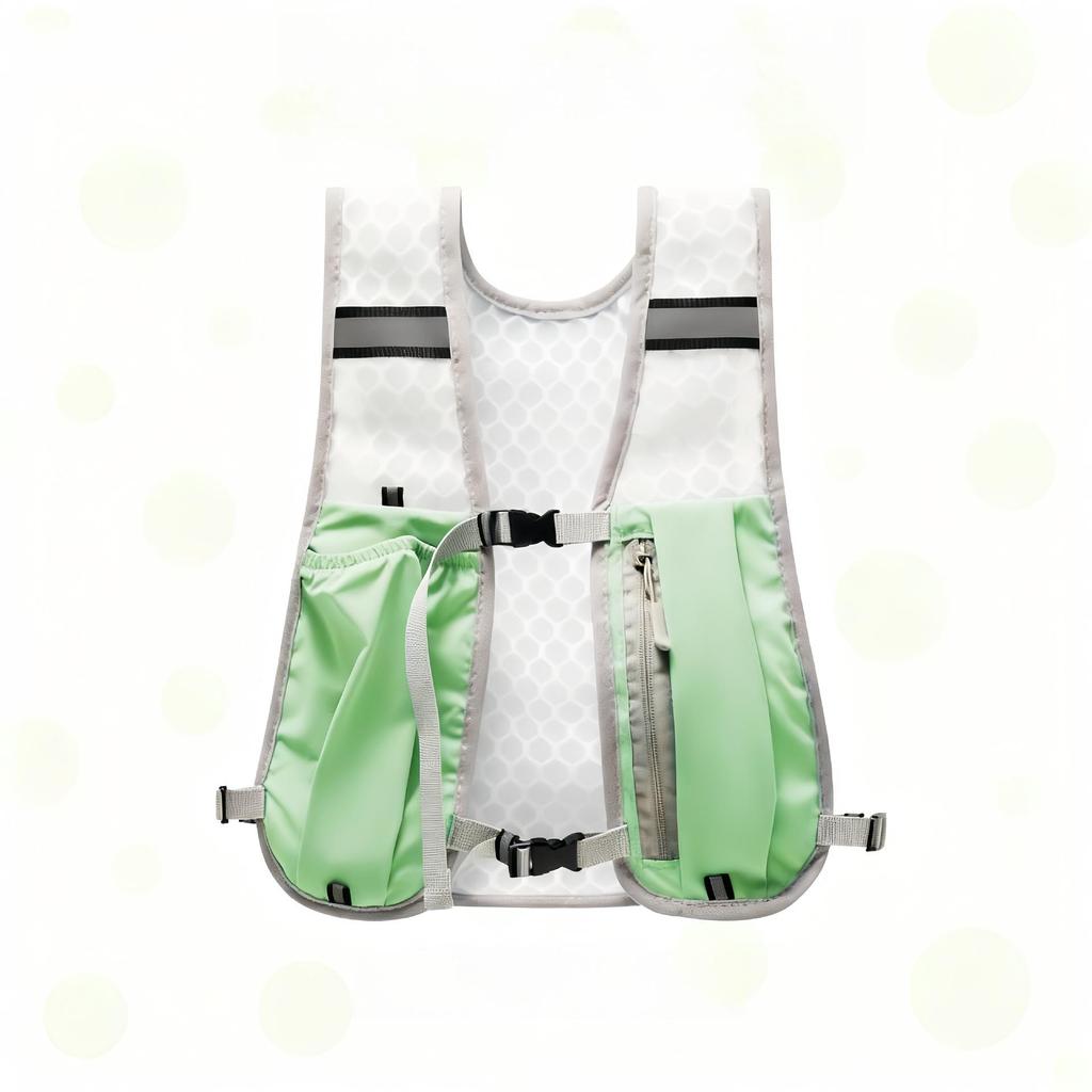 Lightweight Outdoor Mountaineering Vest with Phone Pocket for Running, Cycling, and Hiking - Includes Water Bottle Holder