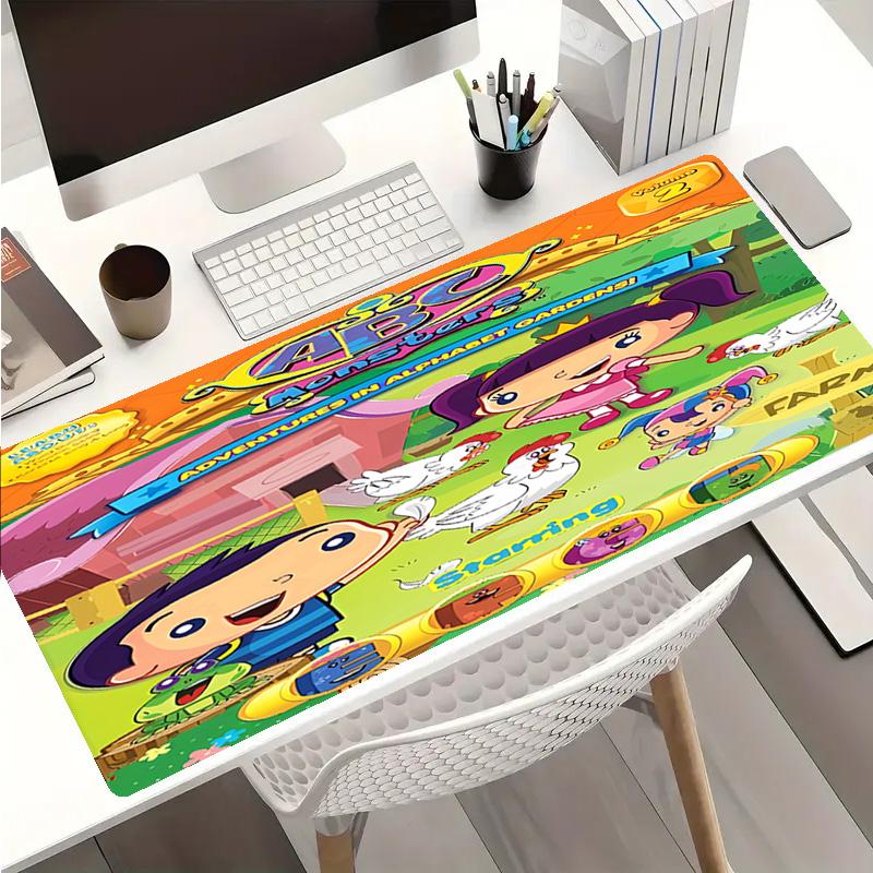 ABC Monsters Mouse Pad - Non-Slip Rubber Base, Smooth Surface for Work,Gaming,Office,And Home Use, Desk Mouse Pad