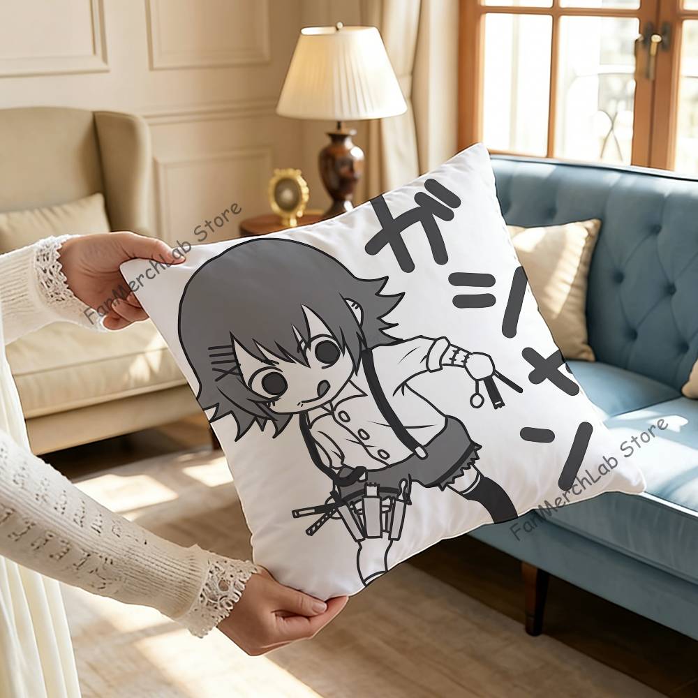 JJuuzou Anime SSuzuyaS Kissen Für Schlafzimmer Auto Café Raum und Wohnzimmer Sofa Dekorative Kissenhülle Hülle