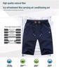 Men's Cotton Stretch Elastic Waist Mid-Length Beach Shorts