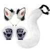 Halloween Party Fox Tail Fox Ears Set Plus Cute Paw Gloves Cosplay Animation Exhibition Character Handmade Plush Props