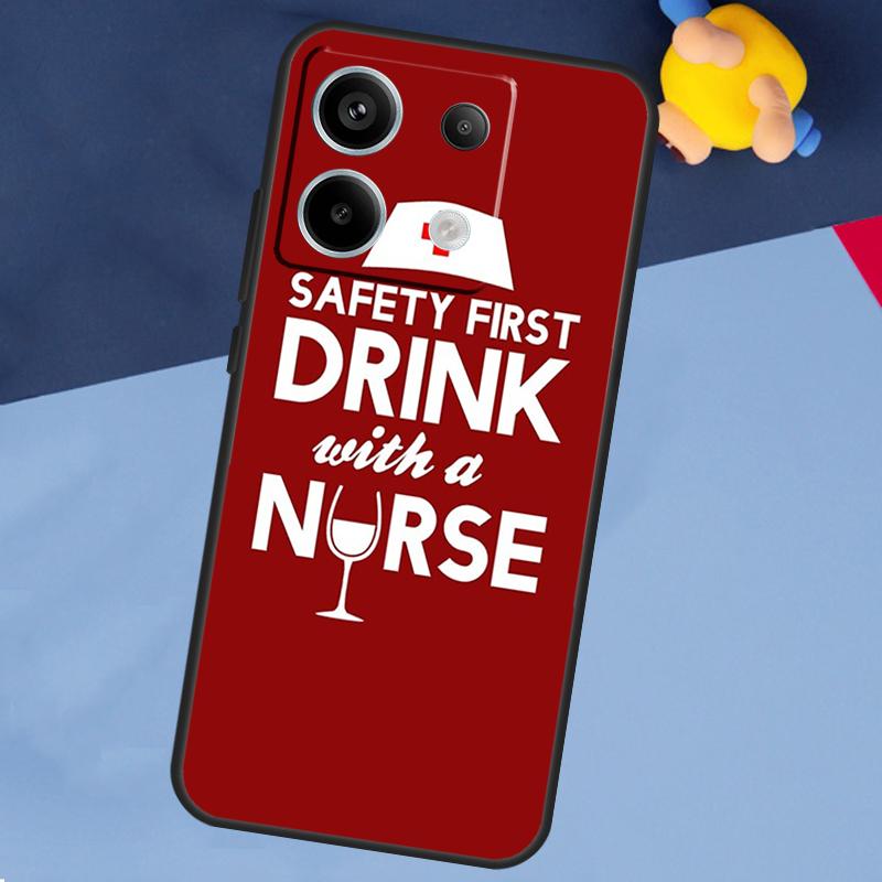 Lustige Krankenschwester Arzt Krankenpflege Hülle für Xiaomi Redmi 13C 12C 10C 10A 9C Note 12 13 10 8 9 11 Pro 12S 10S 11S Handyhülle