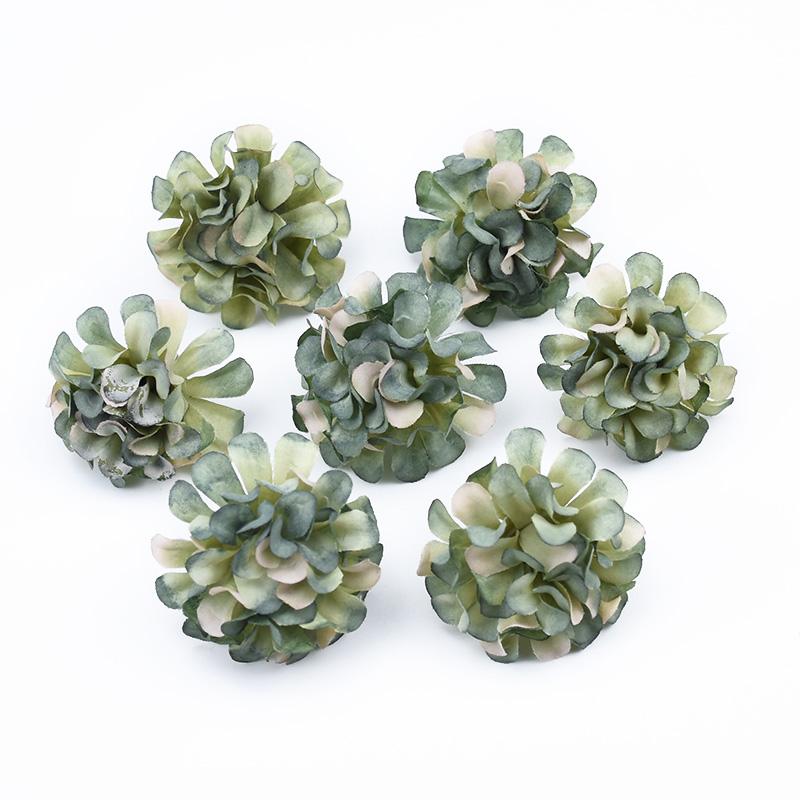 30/60 Stück Stickerei-Vasen Heimzimmer-Dekoration Hochzeit Braut-Accessoires Ausverkauf DIY-Bastelartikel Seiden-Nelke Künstliche Blumen