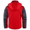 Unisex Colorblock Zipper Pocket Hooded Jacket Men's Casual Plush Jacket
