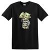 Skeleton Holding Money Cash Funny Graphic T Shirt for Halloween Party Tee