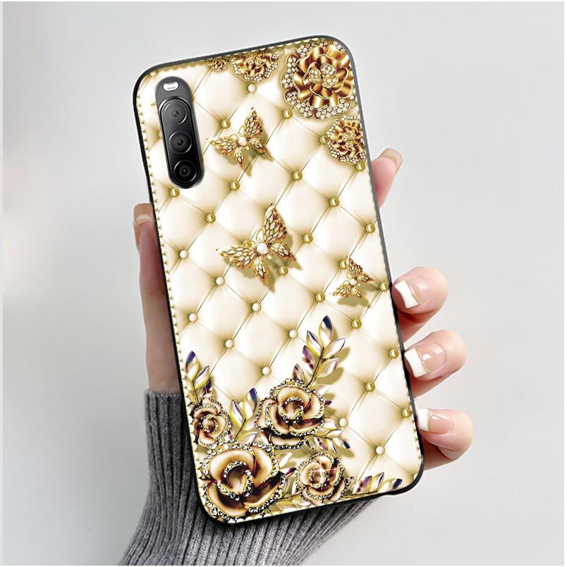 Black Case For Sony Xperia 10 II Luxury Fashion Anti-scratch Shell For Sony Xperia 10 III/Xperia 10 III Lite Cool Dragon King